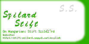 szilard stift business card